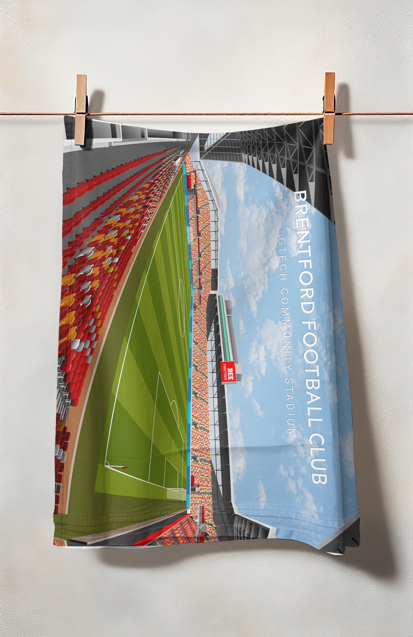 Brentford FC Tea Towel – Premier Sports Prints