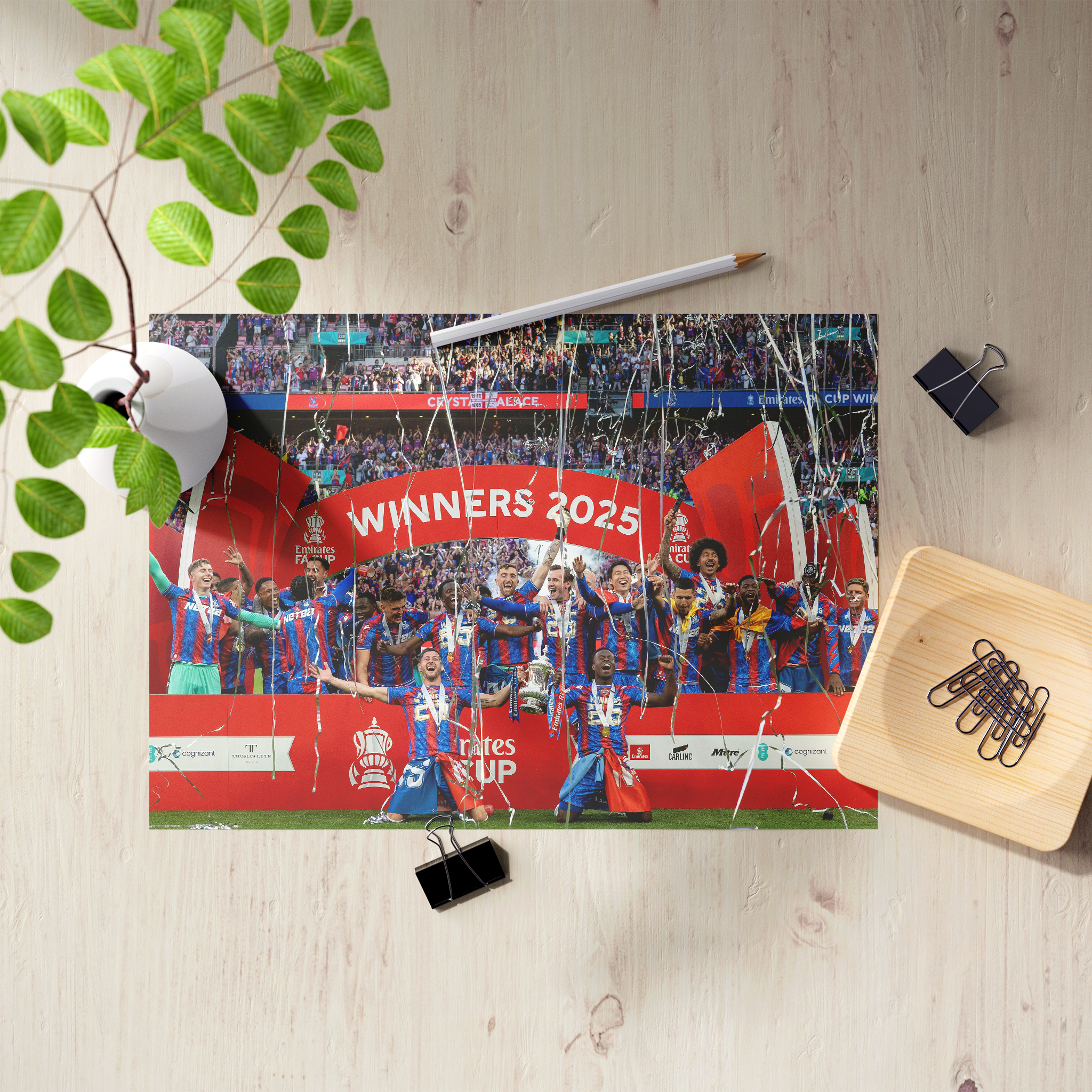 Palace FA Cup Winners 24/25 Photo Print