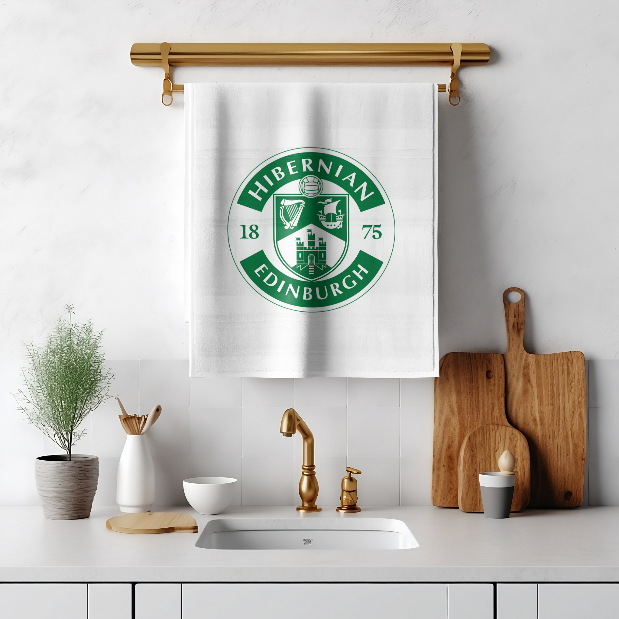 Hibernian FC Tea Towel