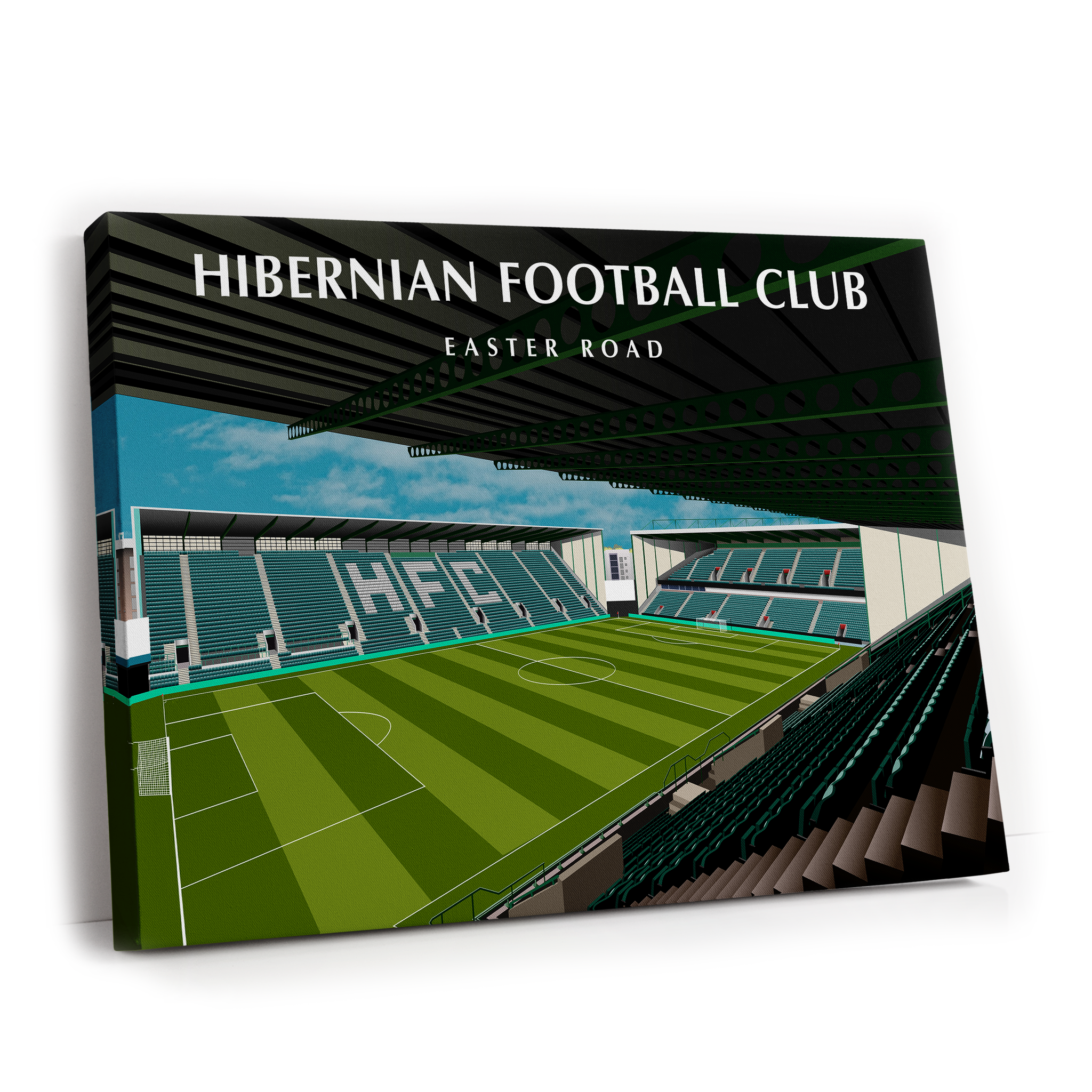 Hibernian FC Hand Drawn Ground IMG
