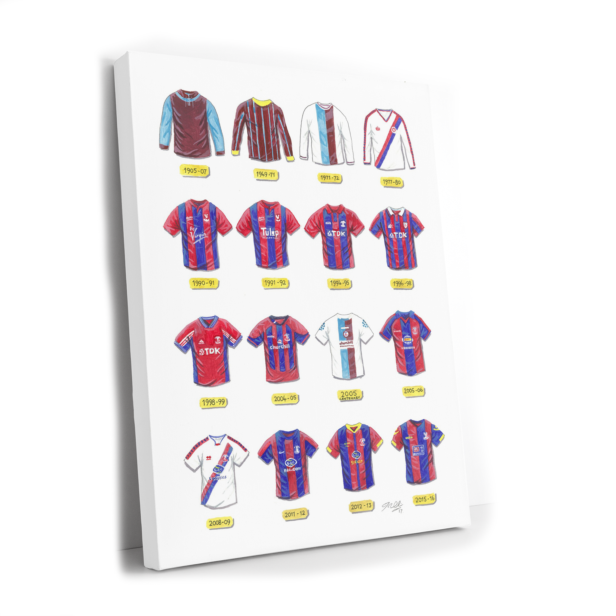 Retro Crystal Palace Shirts Artwork