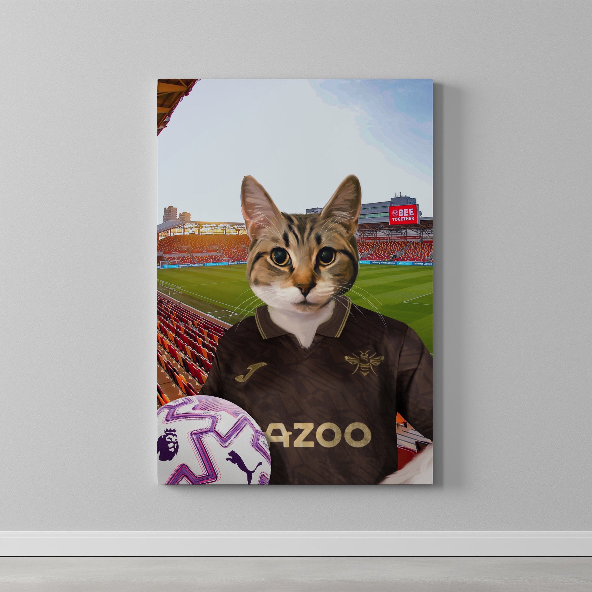 Your Pet in a Brentford FC Away 25/26 Kids Shirt