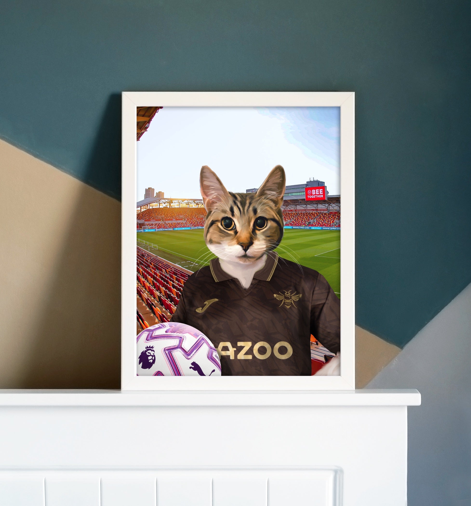Your Pet in a Brentford FC Away 25/26 Kids Shirt