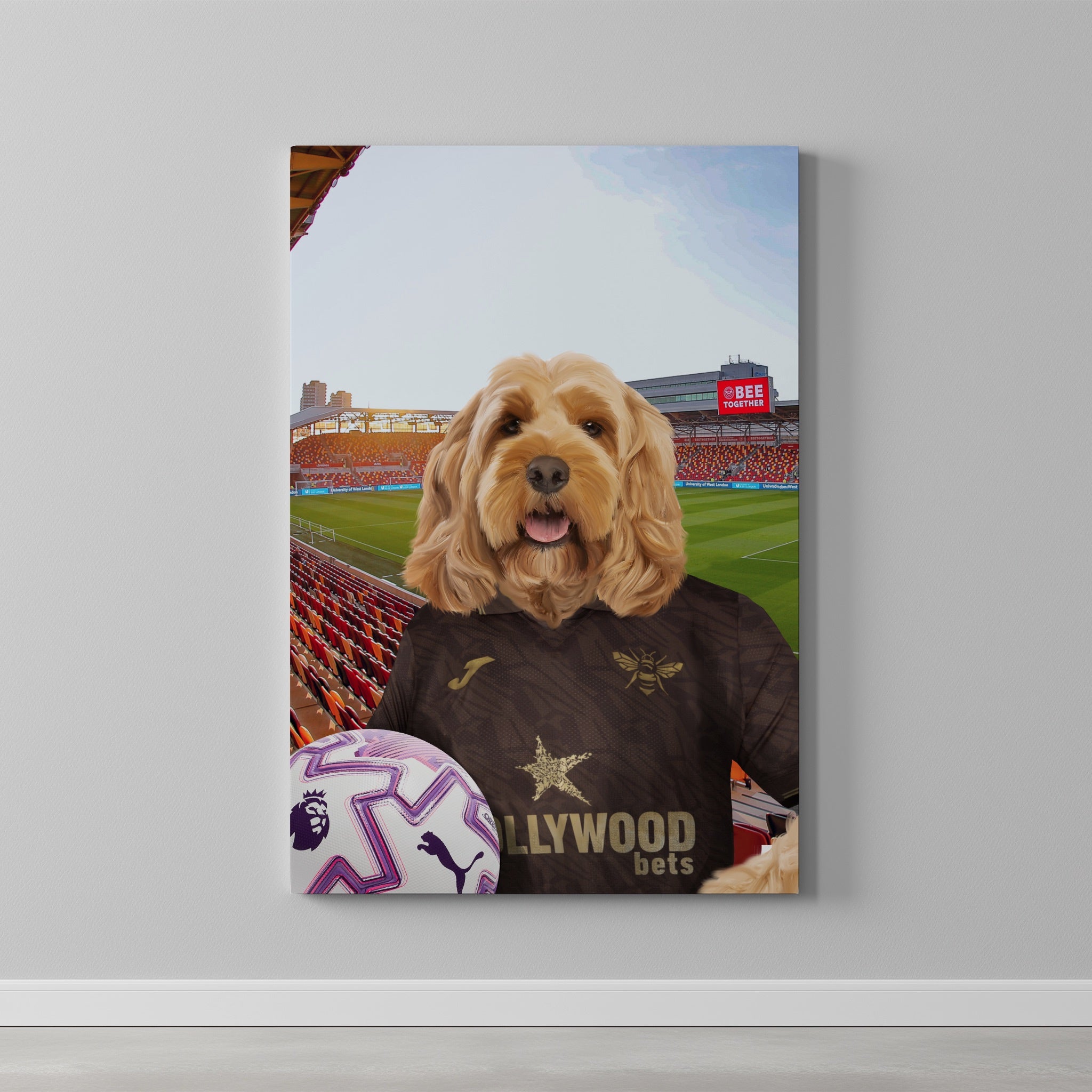 Your Pet in a Brentford FC Away 25/26 Adult Shirt