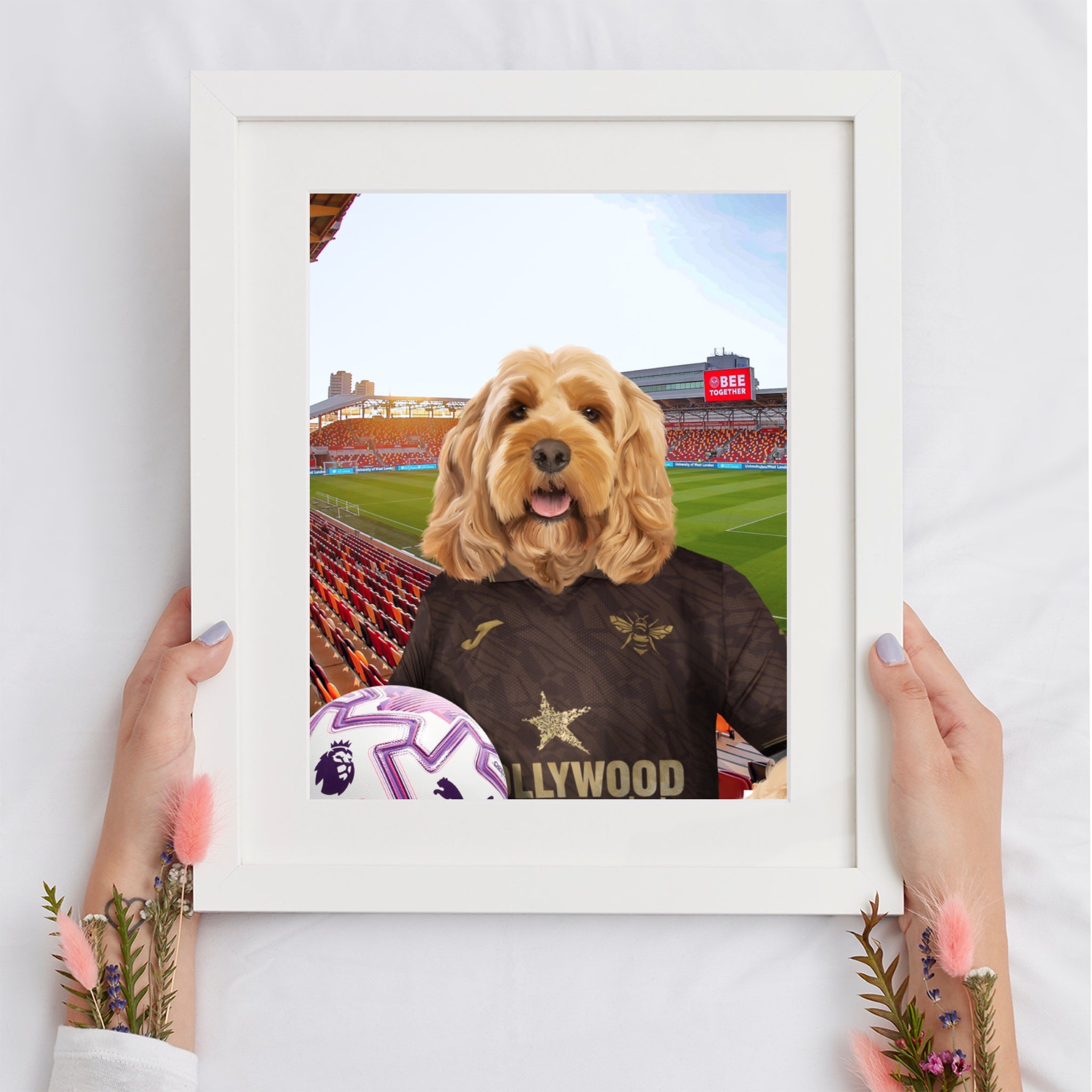 Your Pet in a Brentford FC Away 25/26 Adult Shirt