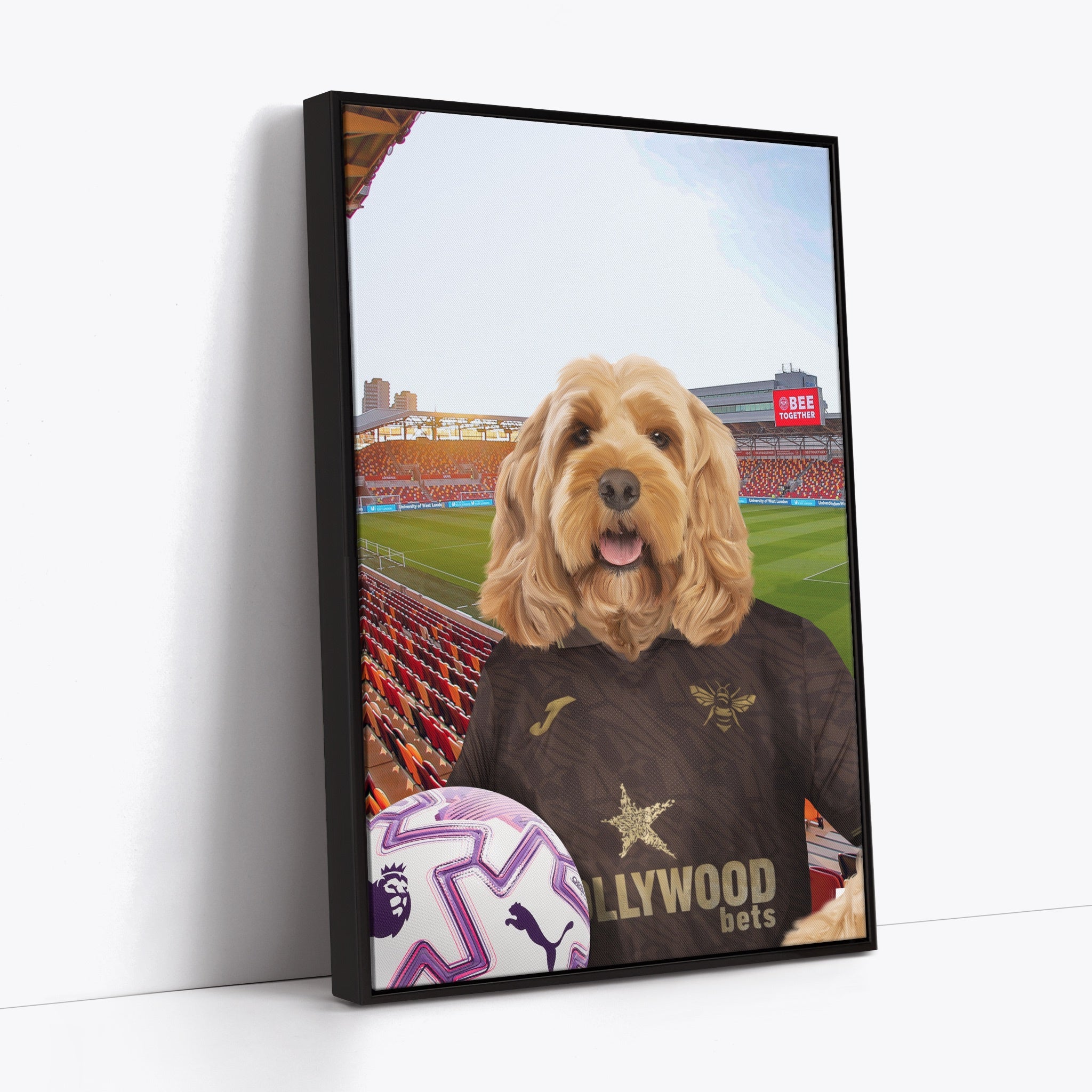 Your Pet in a Brentford FC Away 25/26 Adult Shirt