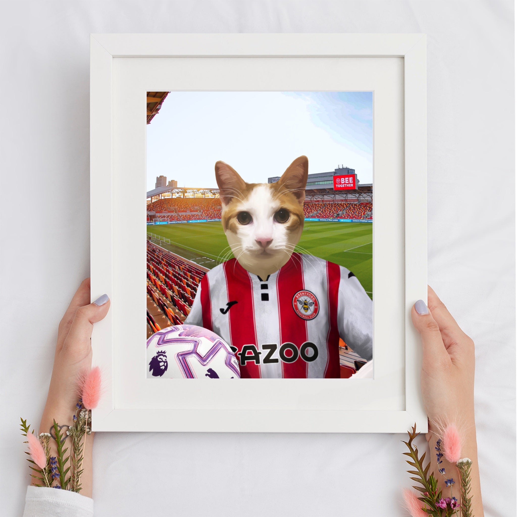 Your Pet in a Brentford FC 25/26 Home Kids Shirt