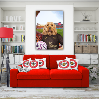 Your Pet in a Brentford FC Away 25/26 Adult Shirt