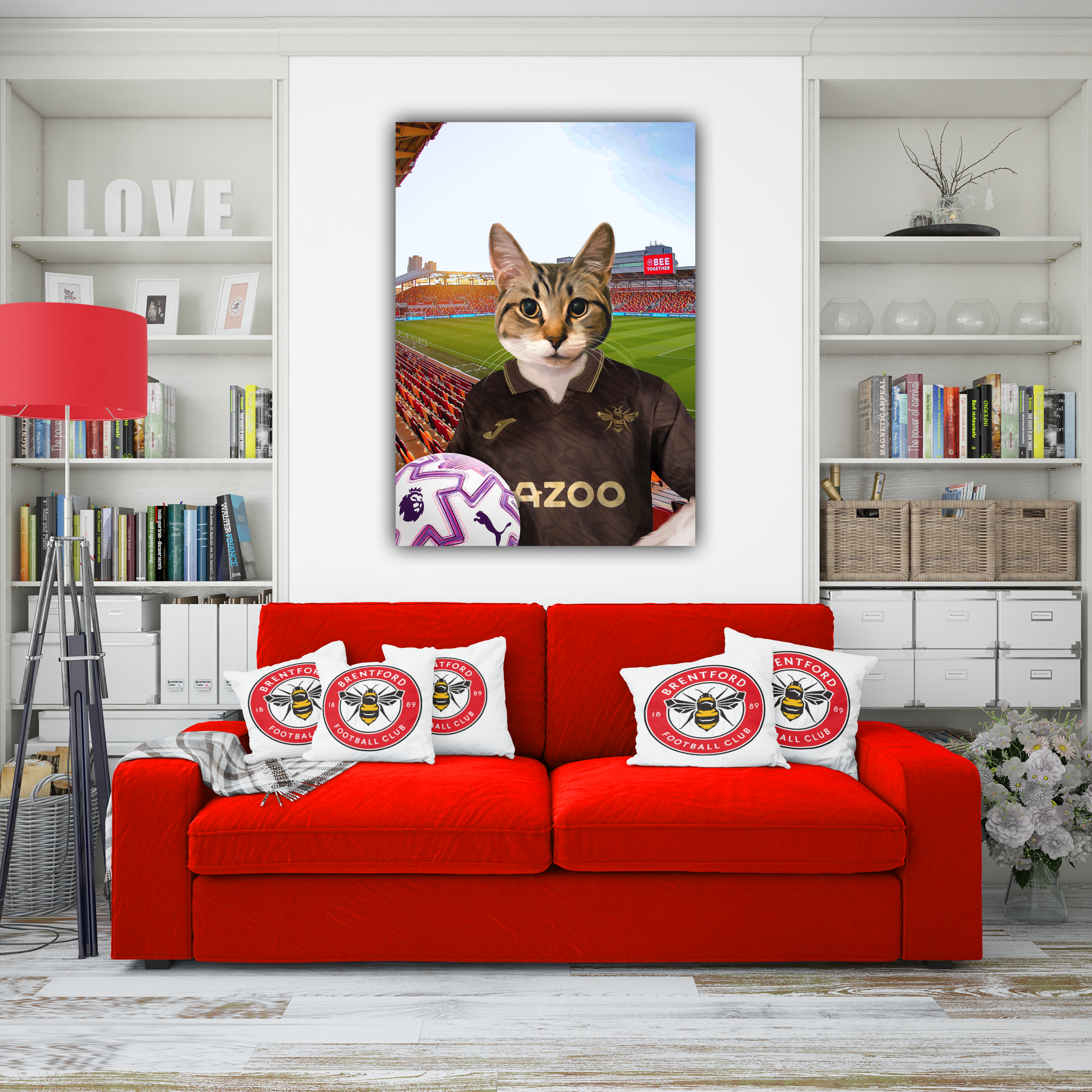Your Pet in a Brentford FC Away 25/26 Kids Shirt
