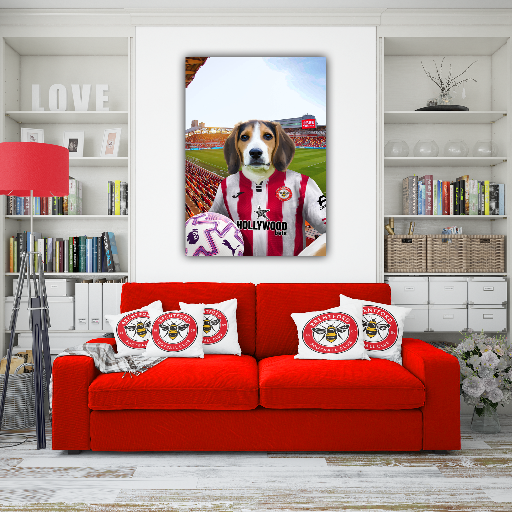 Your Pet in a Brentford FC 25/26 Home Adult Shirt