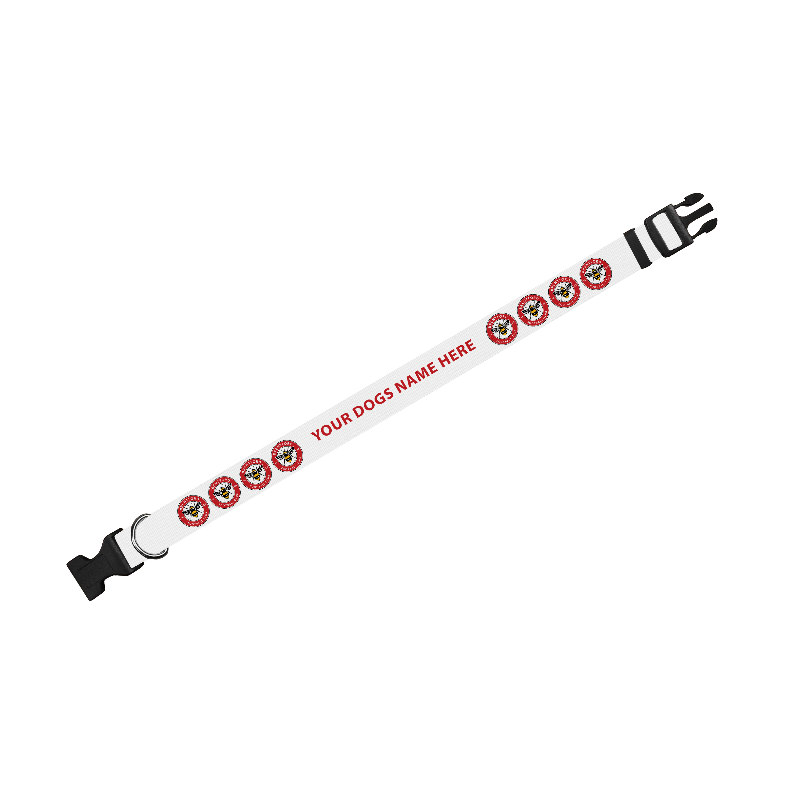 Brentford FC Personalised Dog Collar