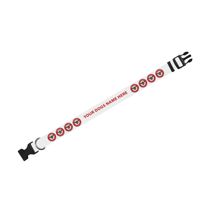 Brentford FC Personalised Dog Collar