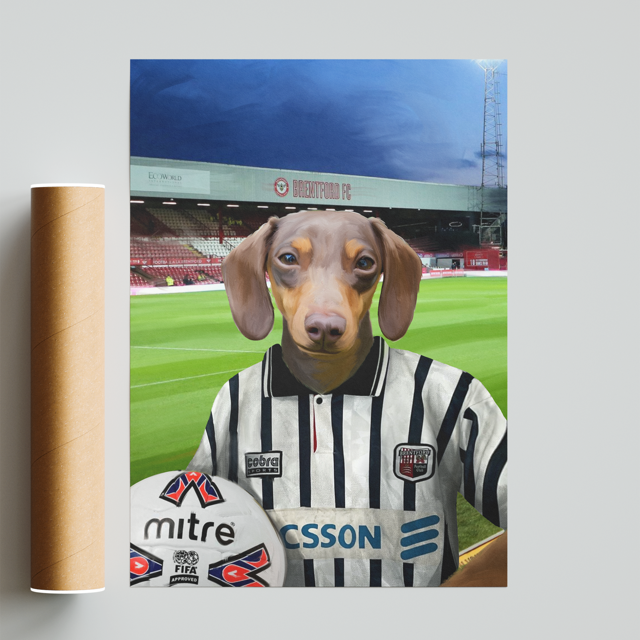 Your Pet in a Brentford Retro Shirt