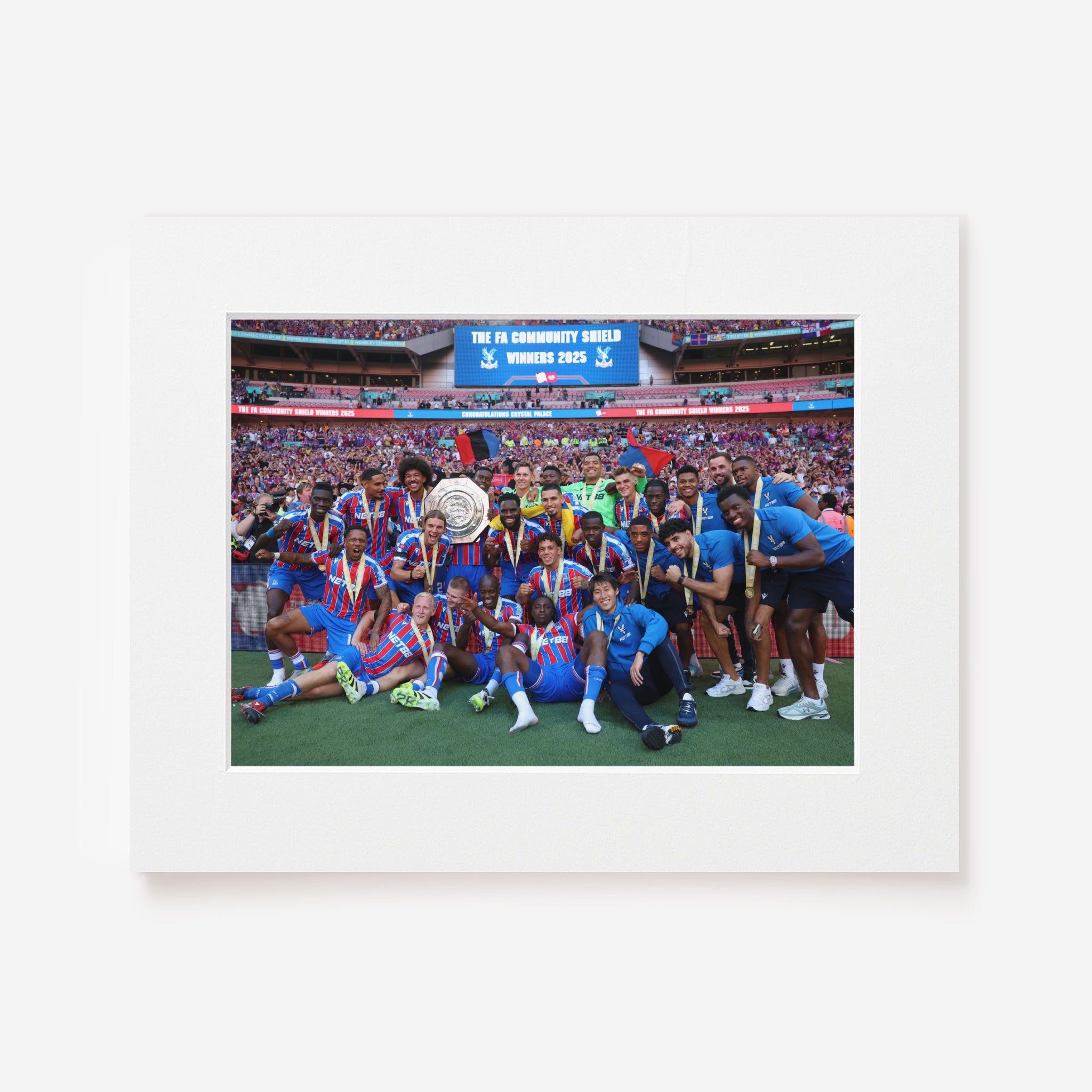 Palace Community Shield Winners 2025 Mounted Photo Print
