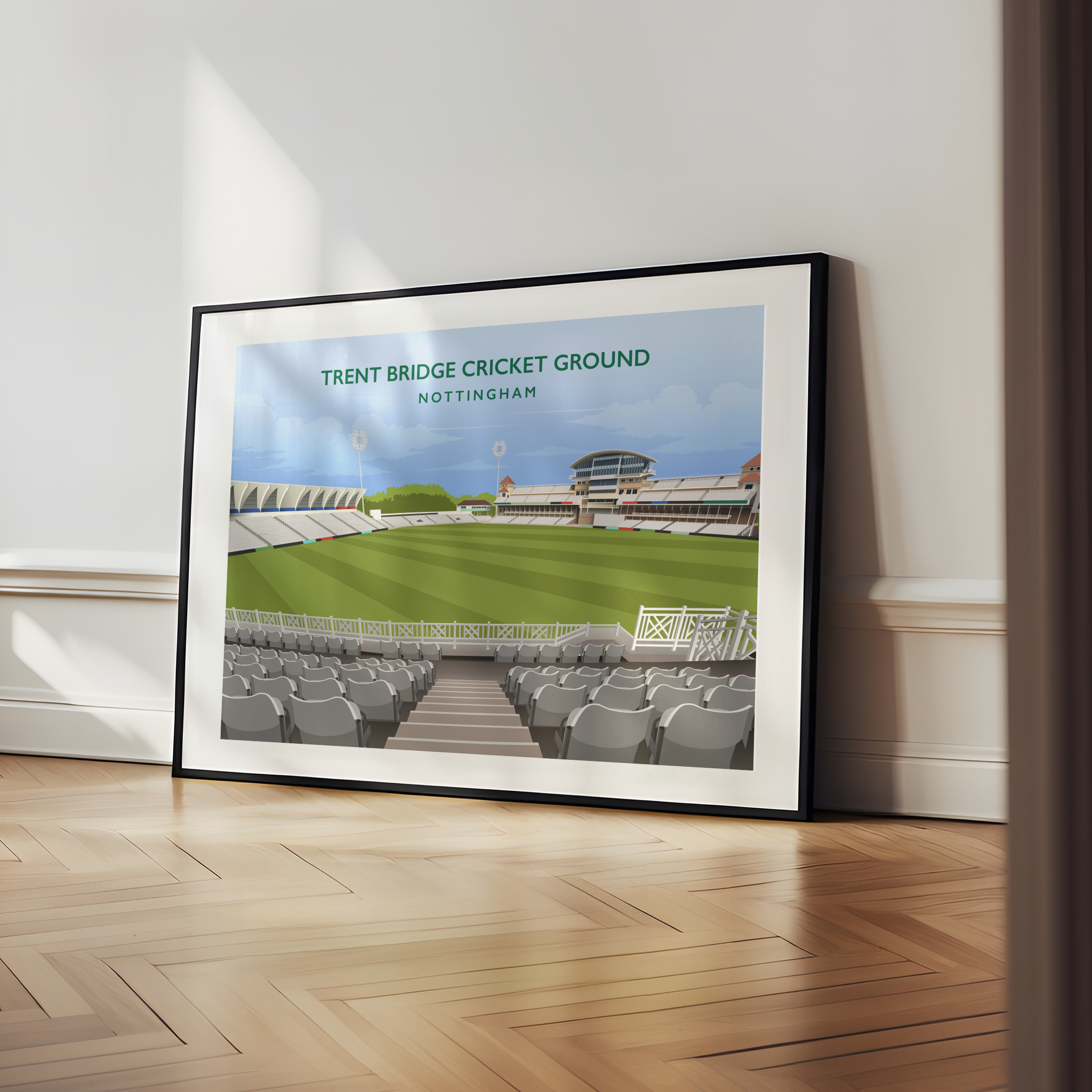 Trent Bridge Hand Drawn Ground Image