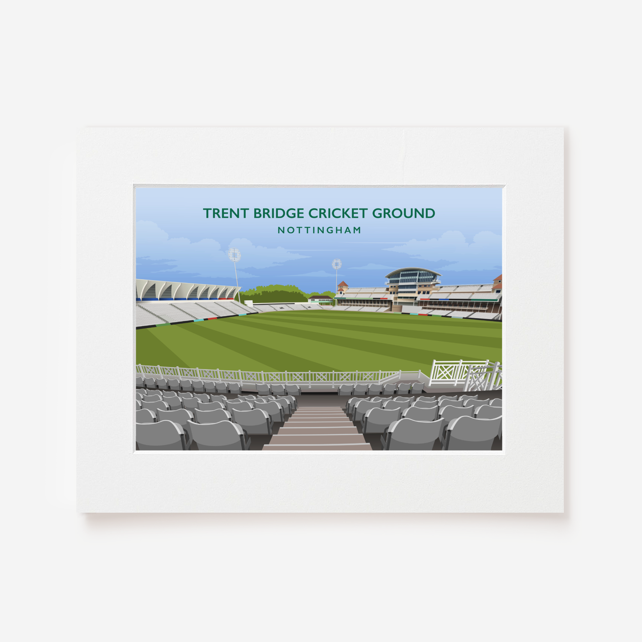 Trent Bridge Hand Drawn Ground Image