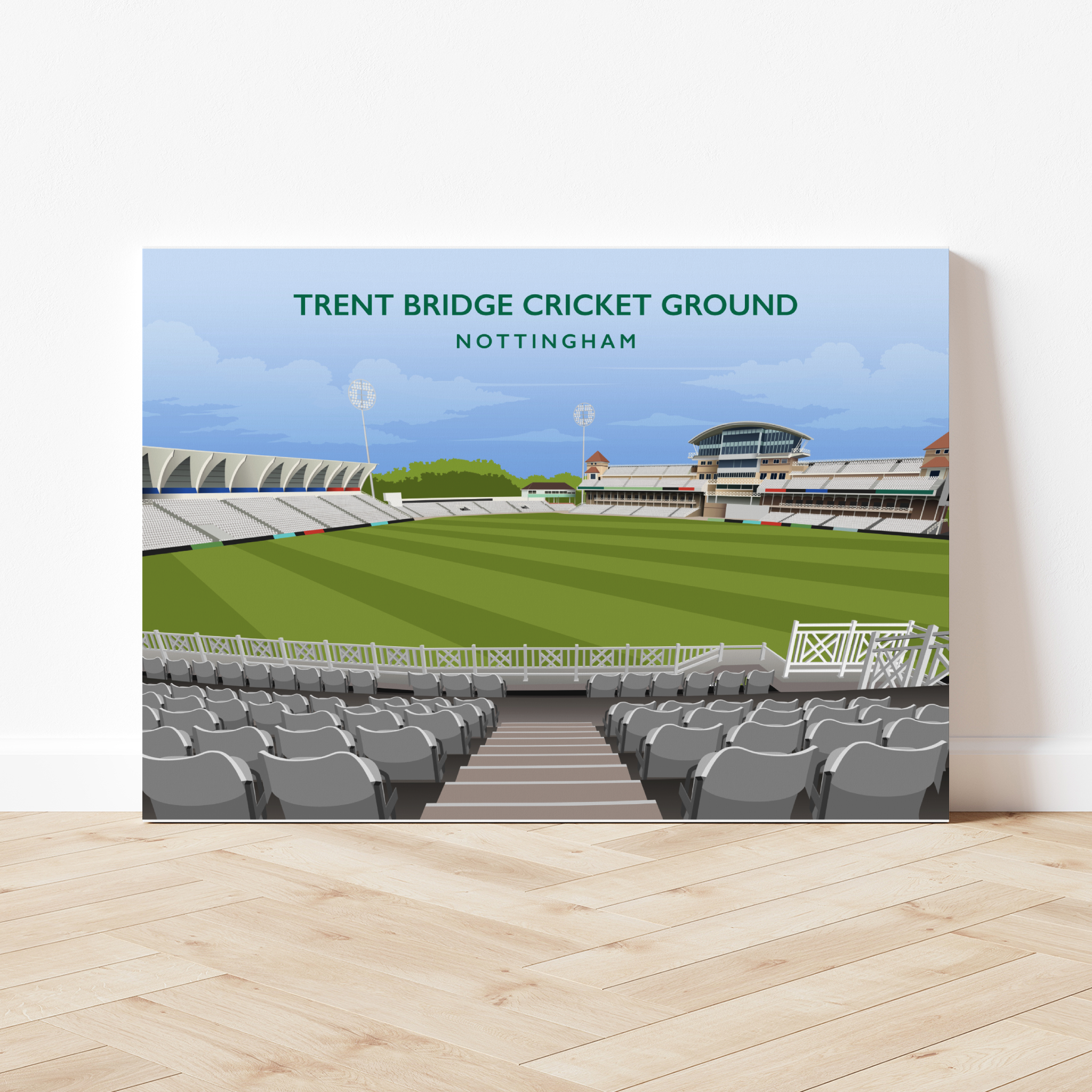 Trent Bridge Hand Drawn Ground Image