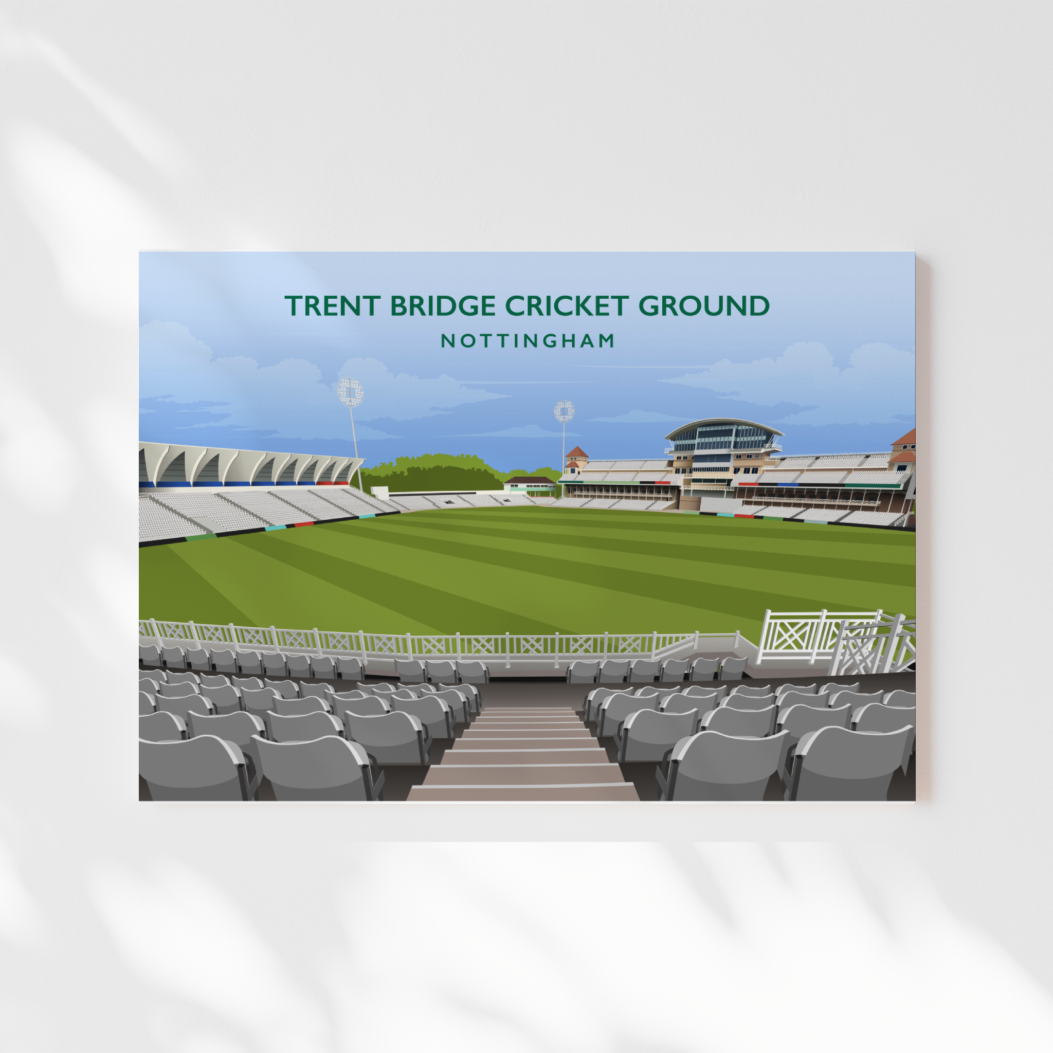 Trent Bridge Hand Drawn Ground Image