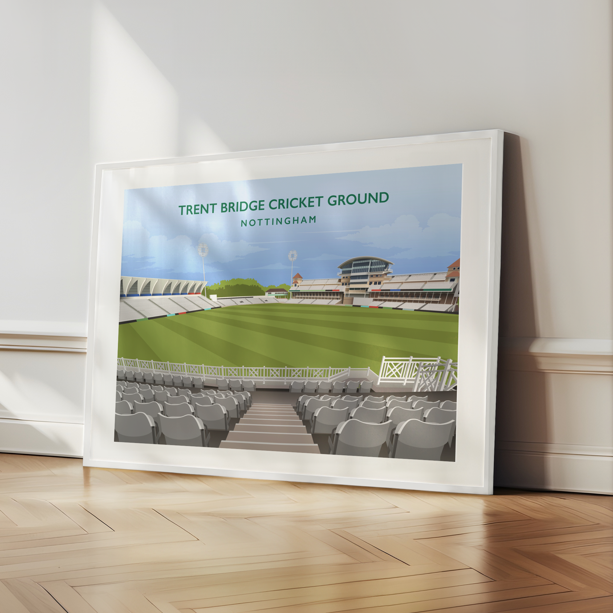 Trent Bridge Hand Drawn Ground Image
