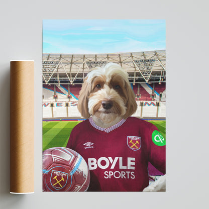 Your Pet in a West Ham 25/26 Home Shirt