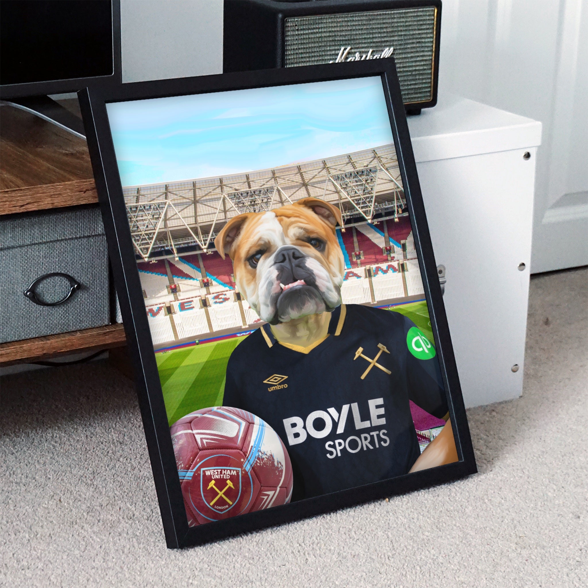 Your Pet in a West Ham 3rd Kit 2025/26