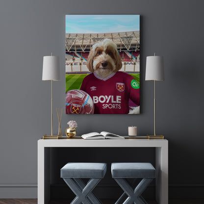 Your Pet in a West Ham 25/26 Home Shirt