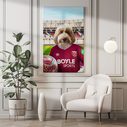 Your Pet in a West Ham 25/26 Home Shirt
