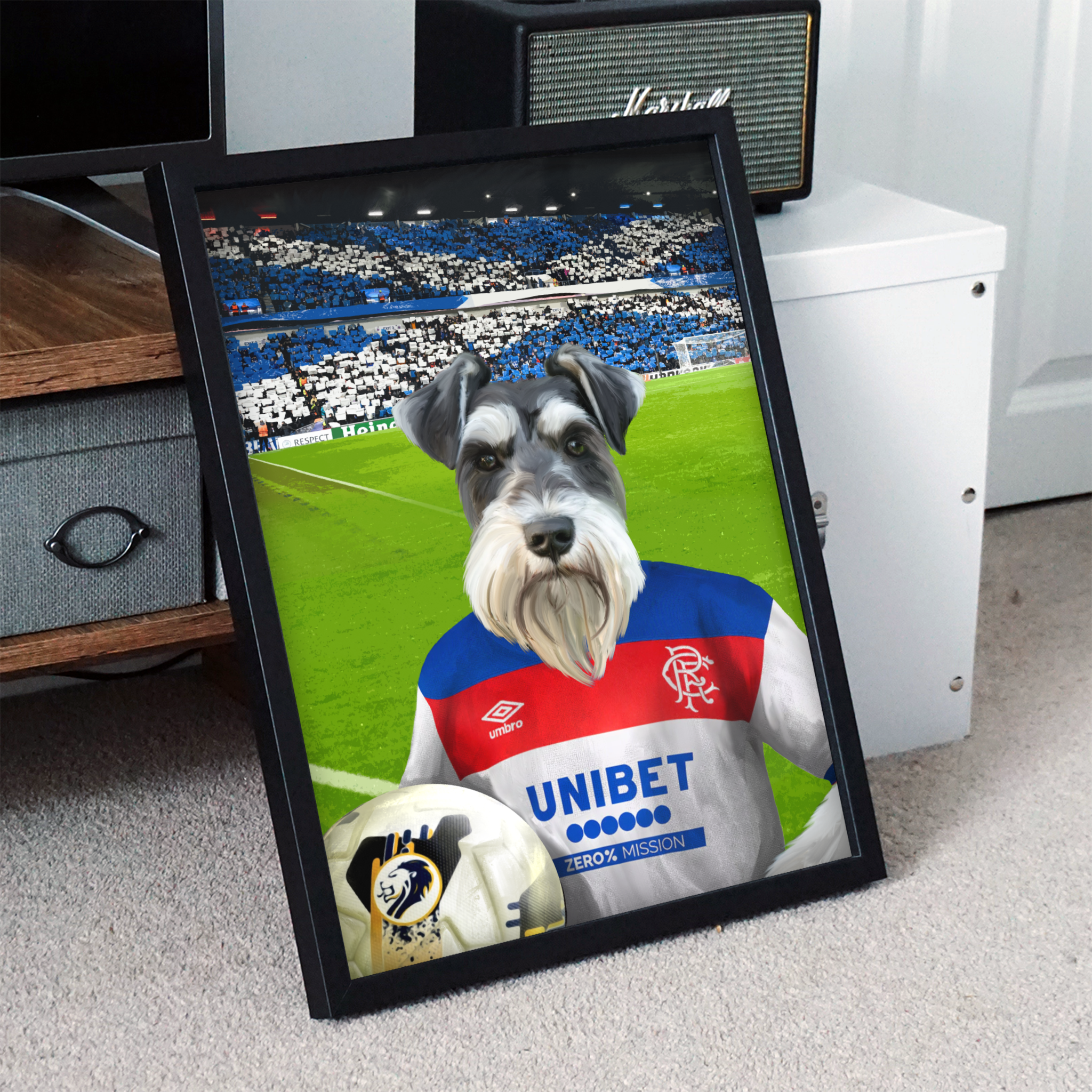 Your Pet in a Rangers Away Shirt