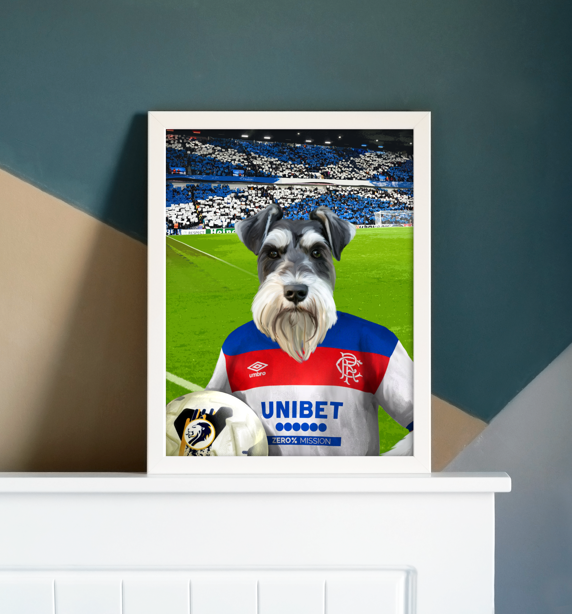 Your Pet in a Rangers Away Shirt