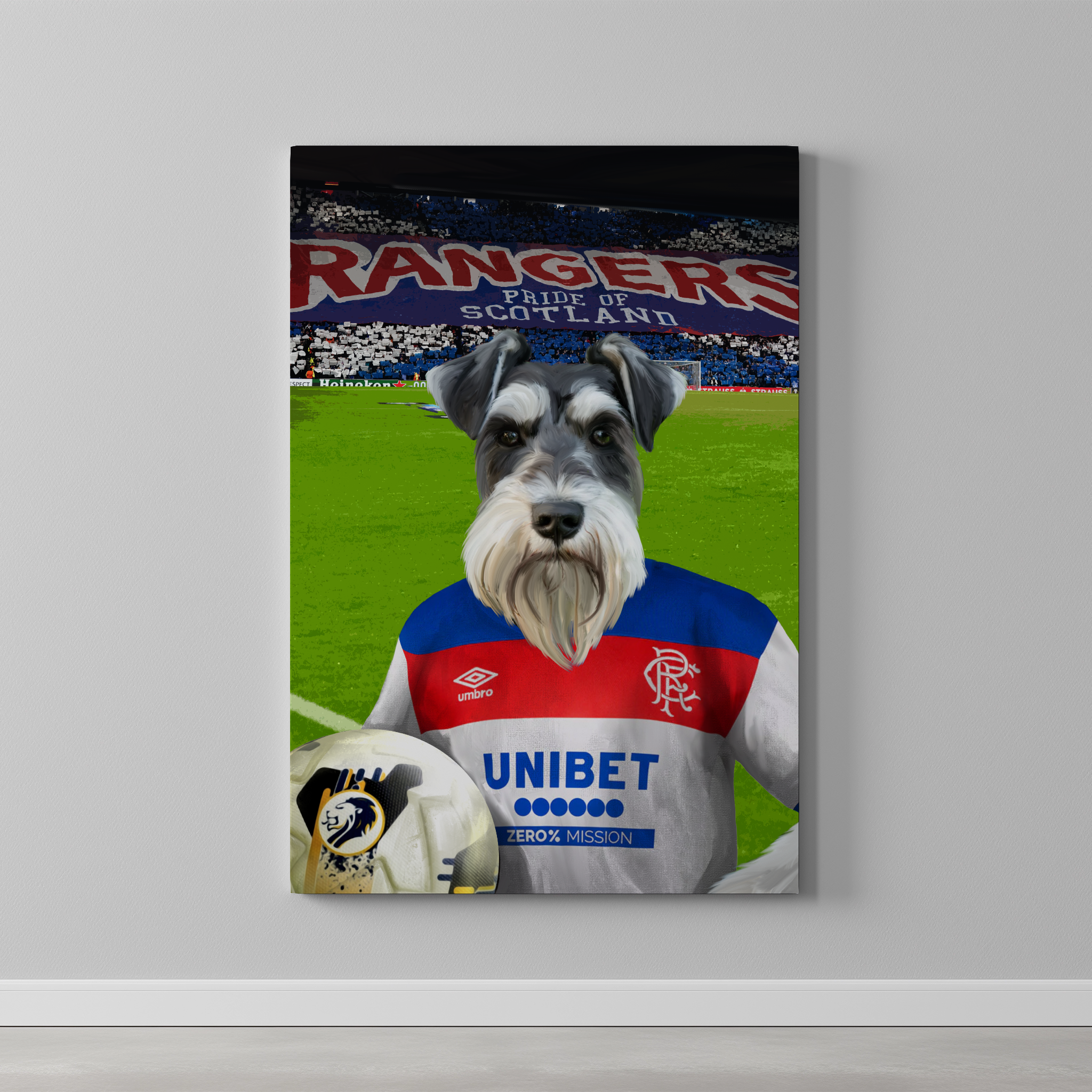 Your Pet in a Rangers Away Shirt