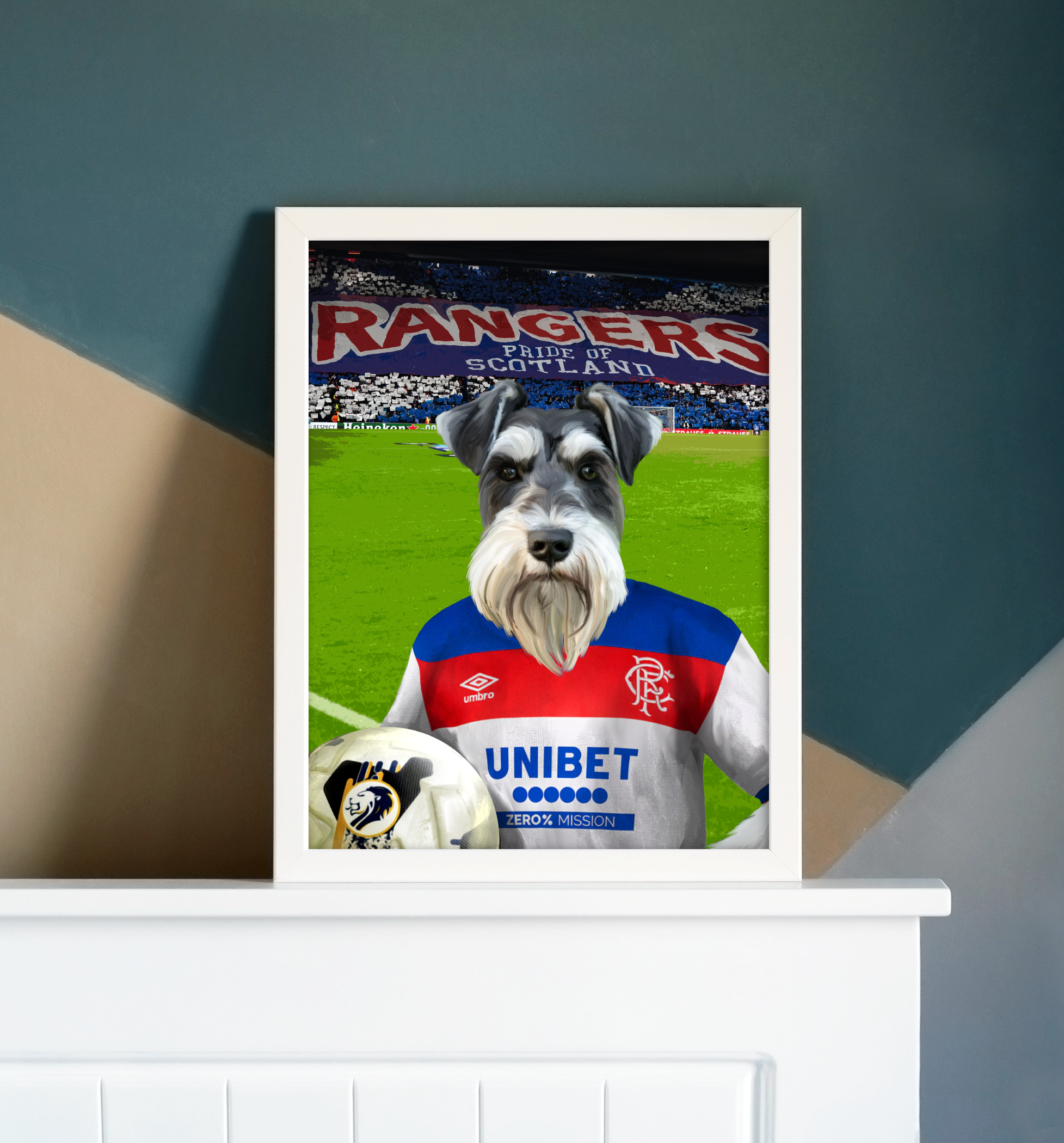 Your Pet in a Rangers Away Shirt