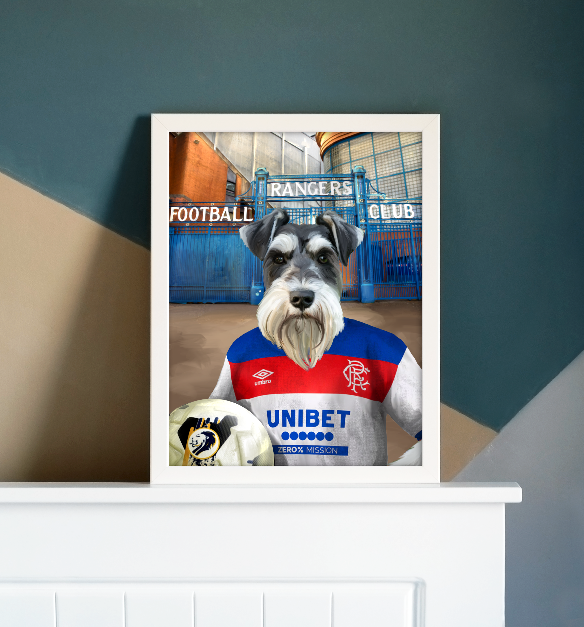 Your Pet in a Rangers Away Shirt