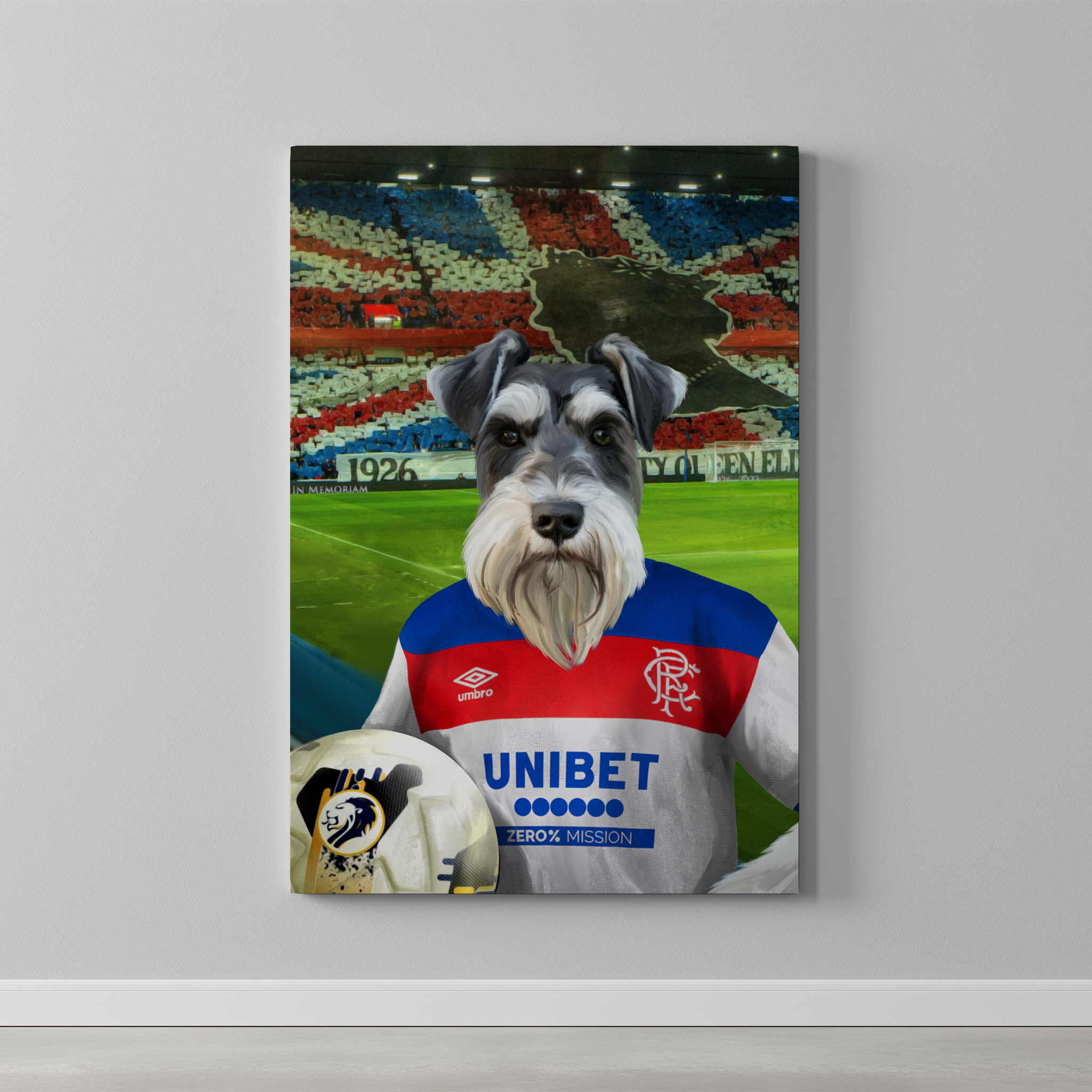 Your Pet in a Rangers Away Shirt