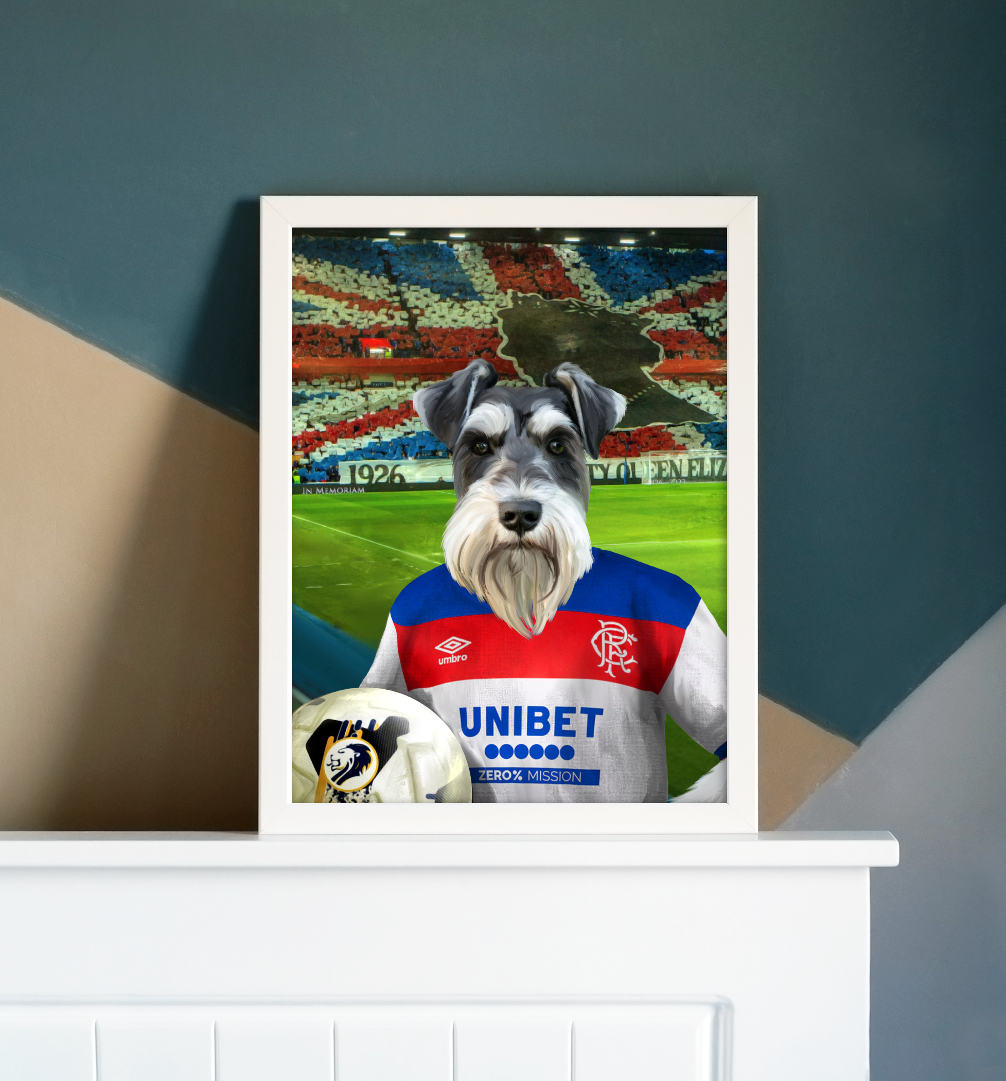 Your Pet in a Rangers Away Shirt