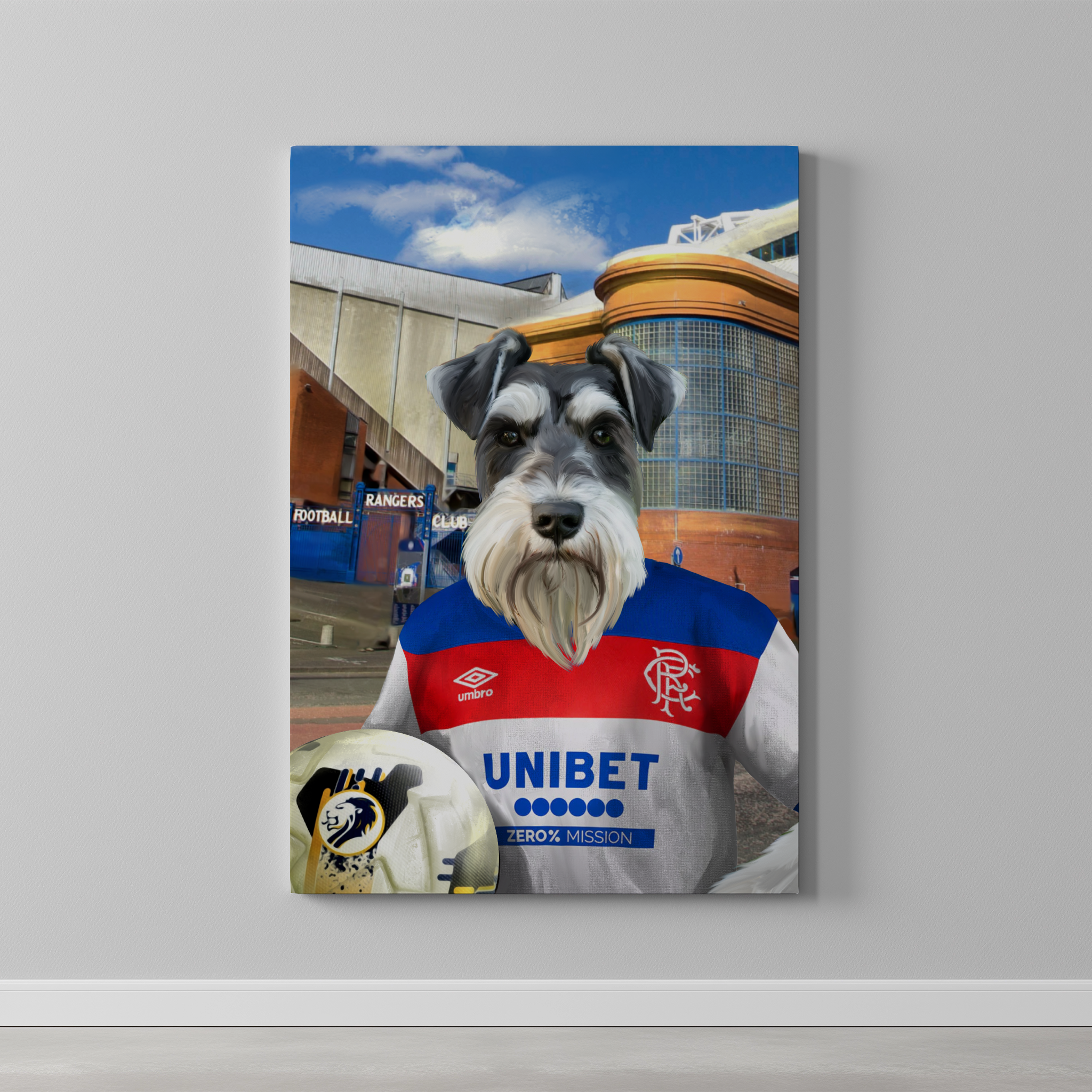 Your Pet in a Rangers Away Shirt