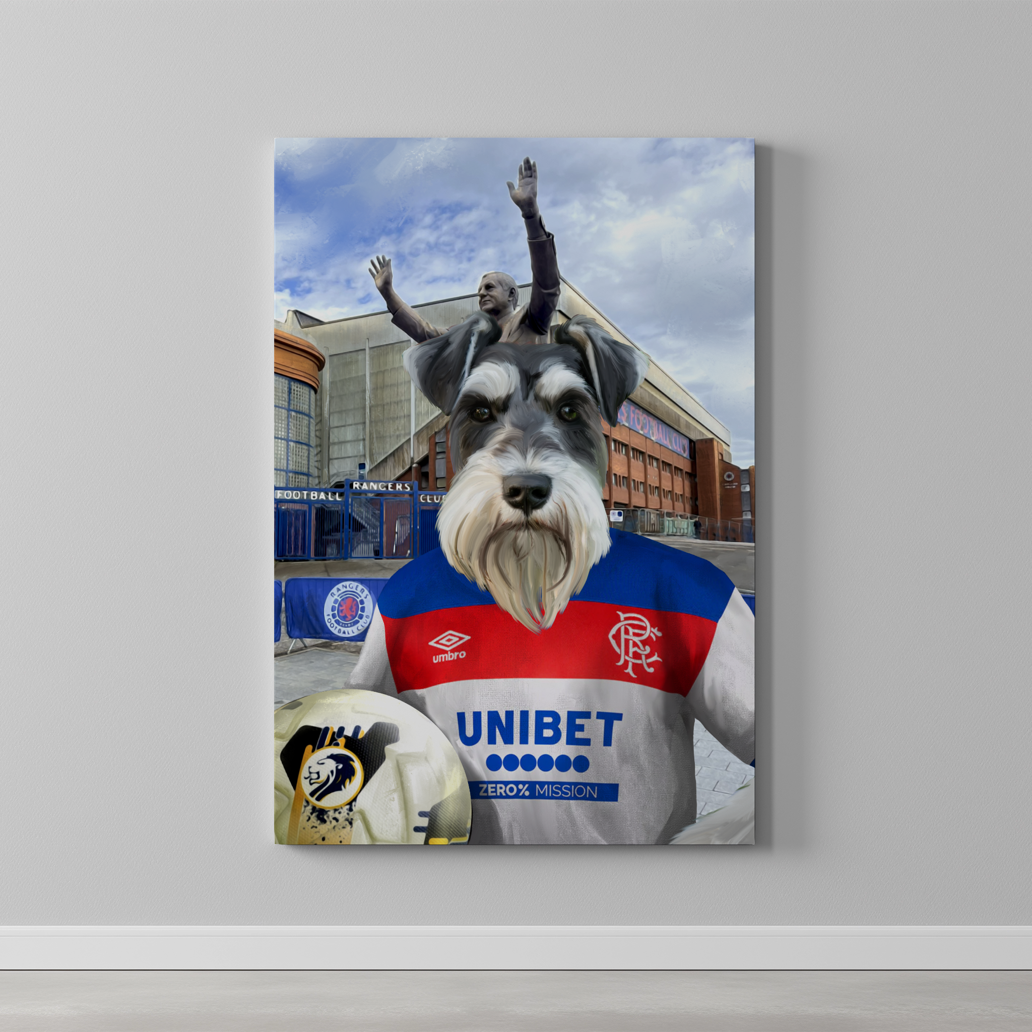 Your Pet in a Rangers Away Shirt