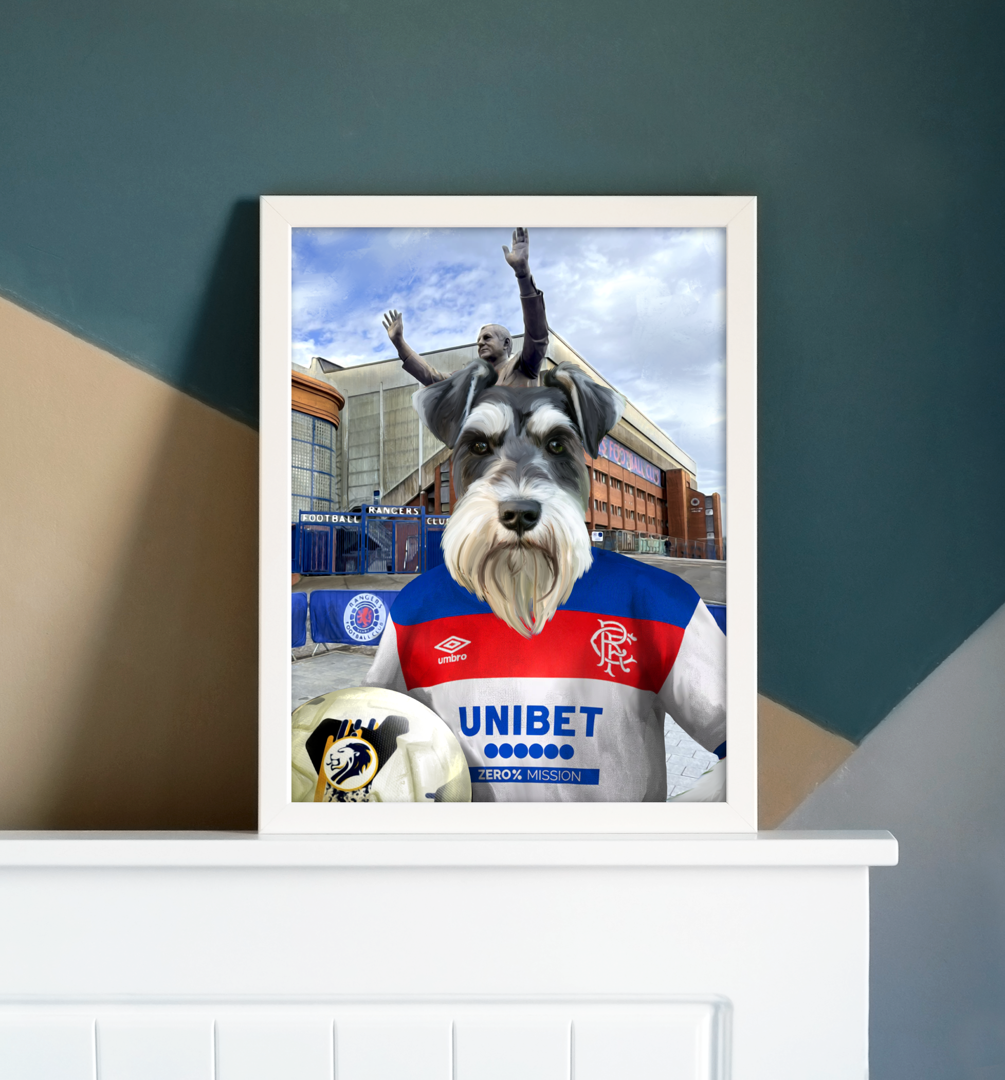 Your Pet in a Rangers Away Shirt