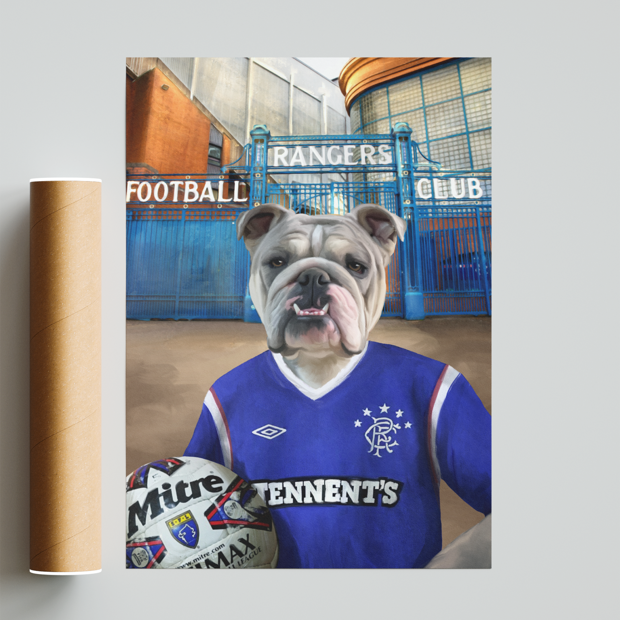 Your Pet in a Rangers Retro Shirt
