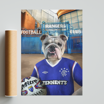 Your Pet in a Rangers Retro Shirt