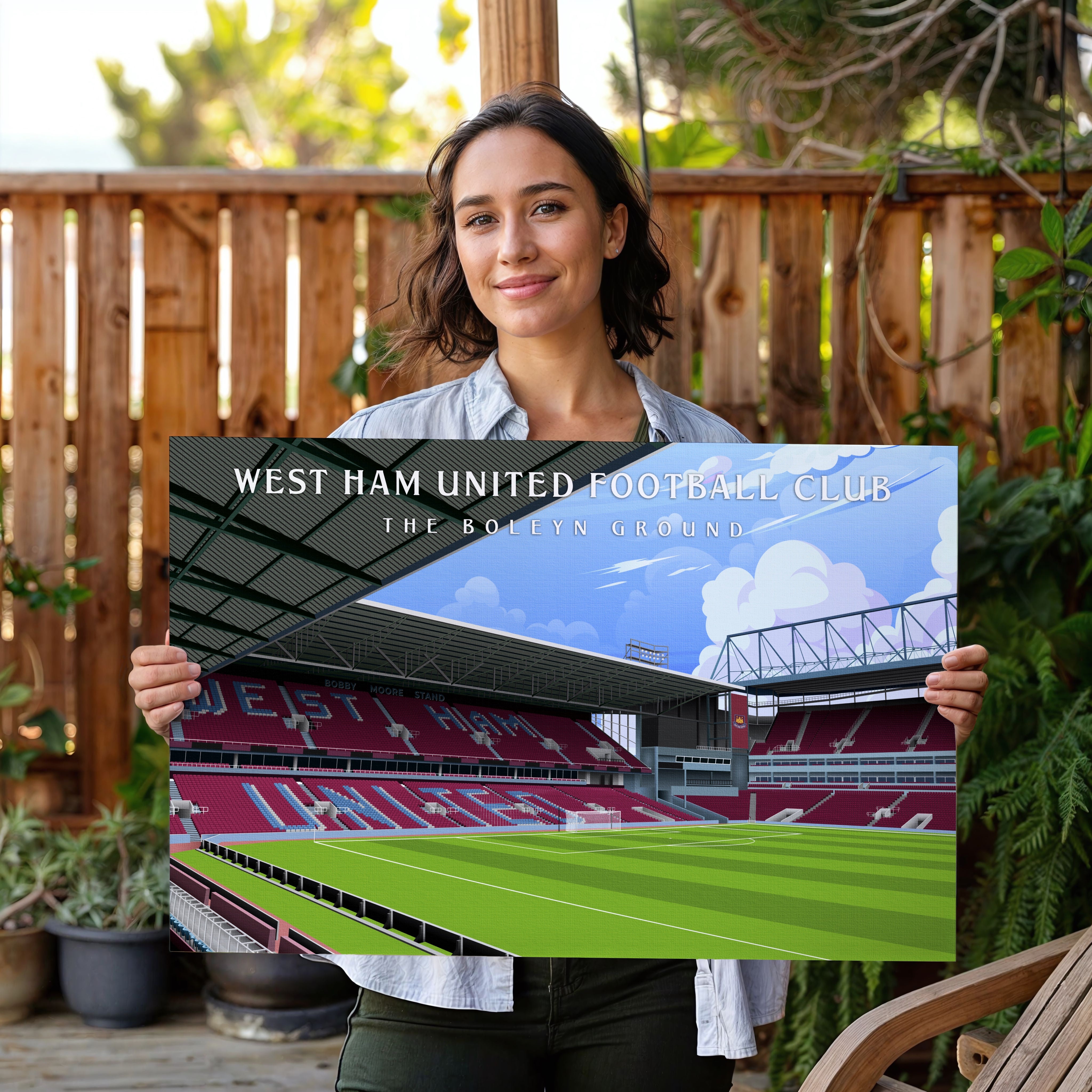 The Boleyn Ground Hand Drawn Image
