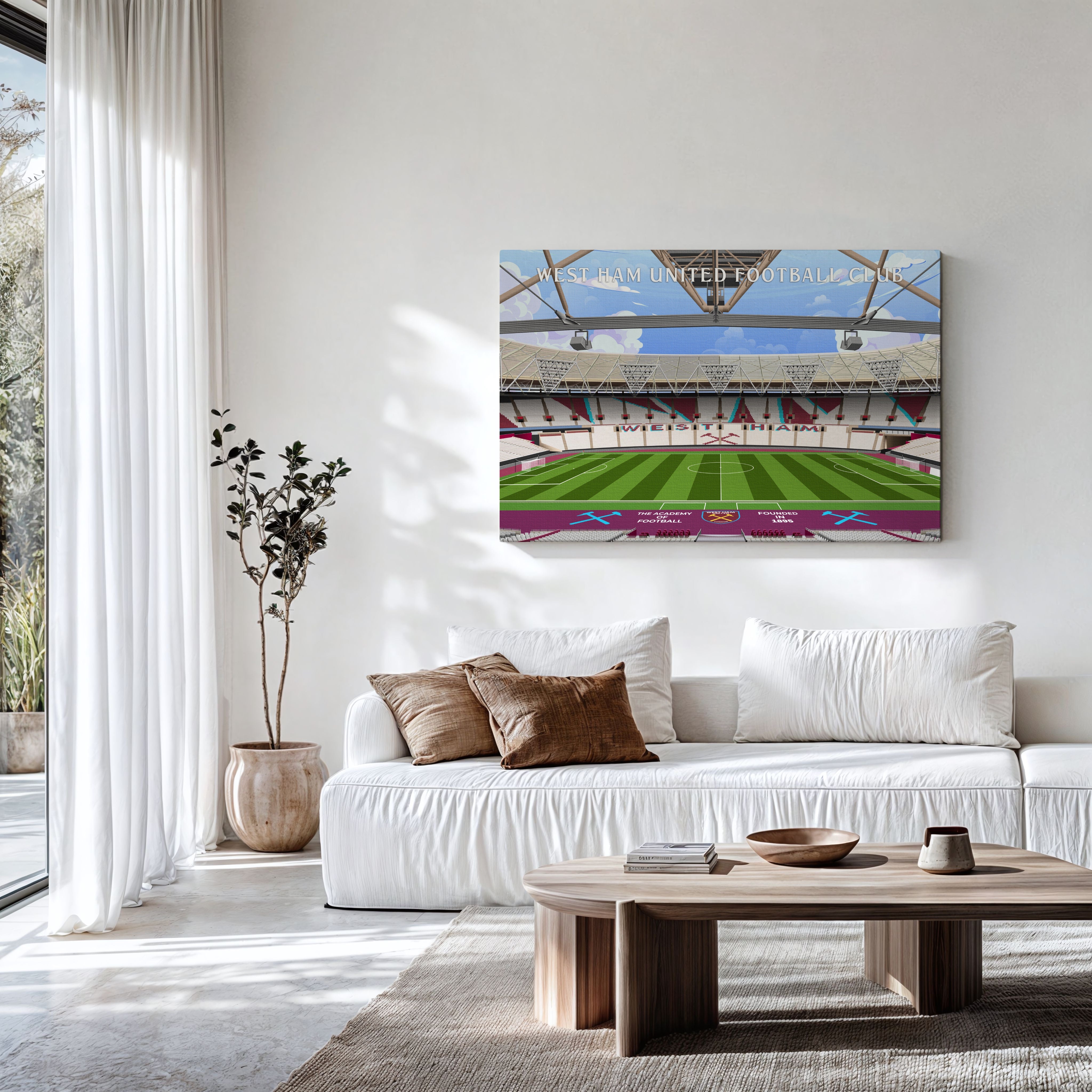 West Ham Stadium Hand Drawn Image
