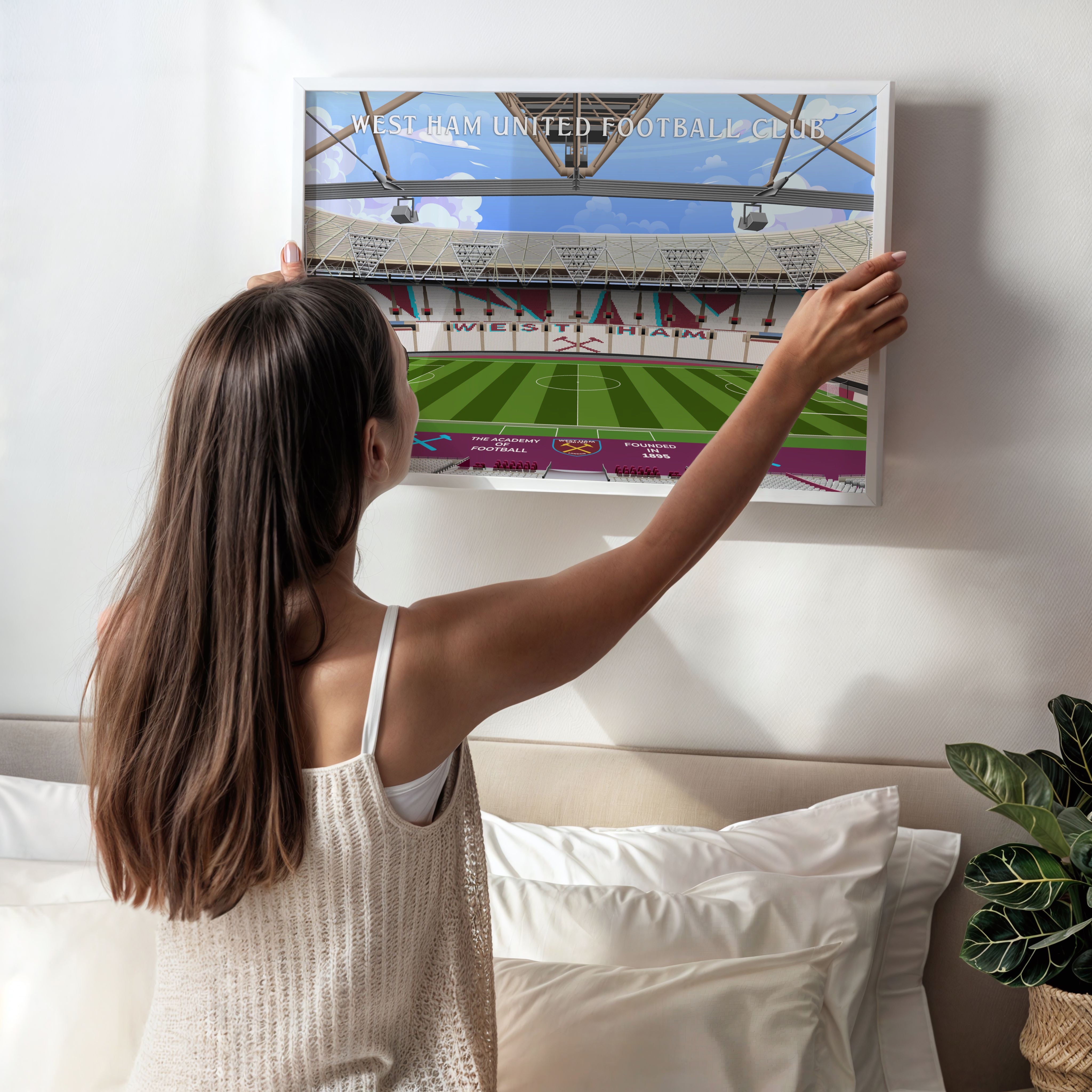 West Ham Stadium Hand Drawn Image