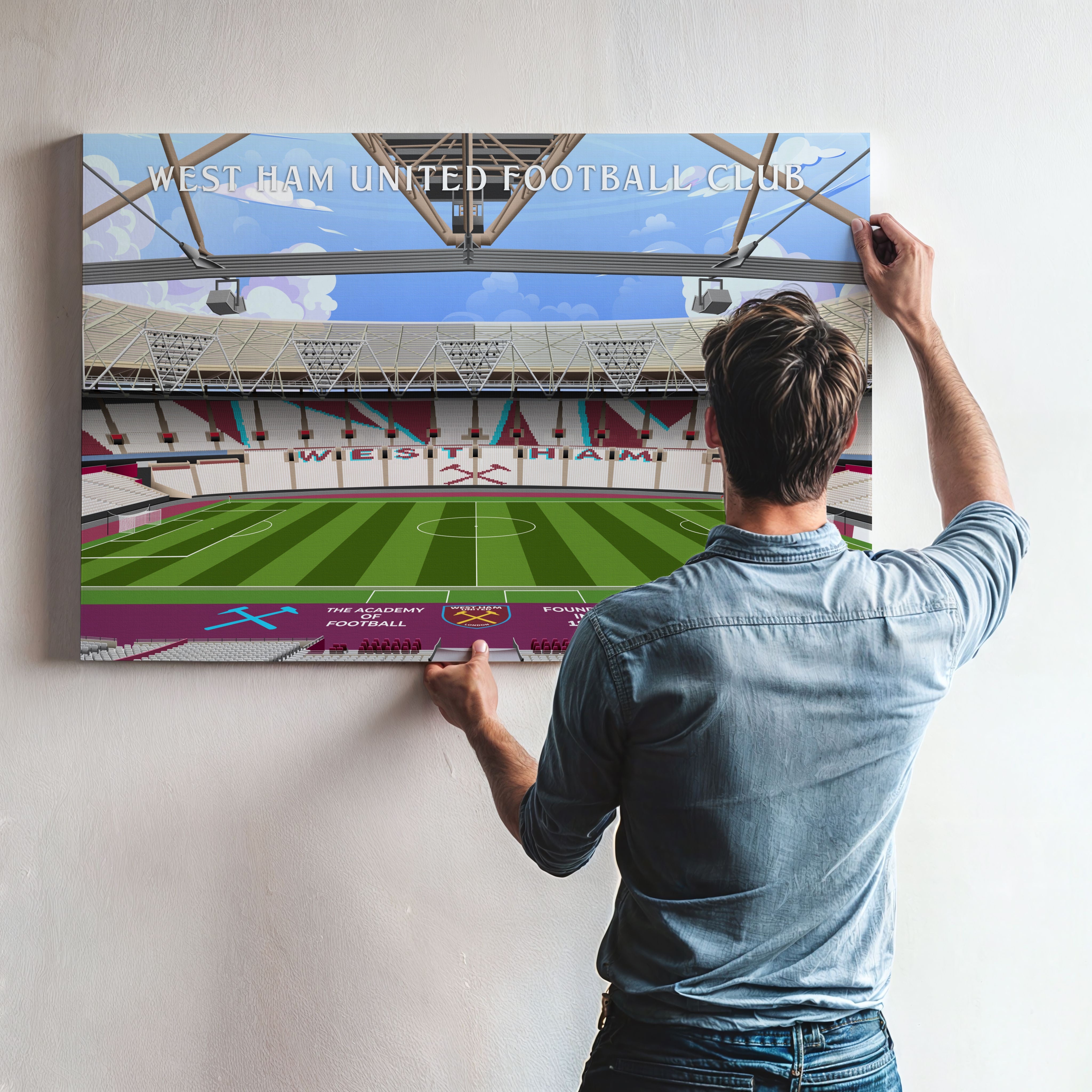 West Ham Stadium Hand Drawn Image