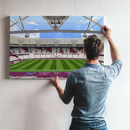 West Ham Stadium Hand Drawn Image