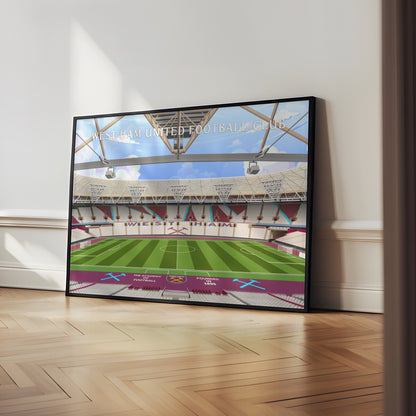 West Ham Stadium Hand Drawn Image