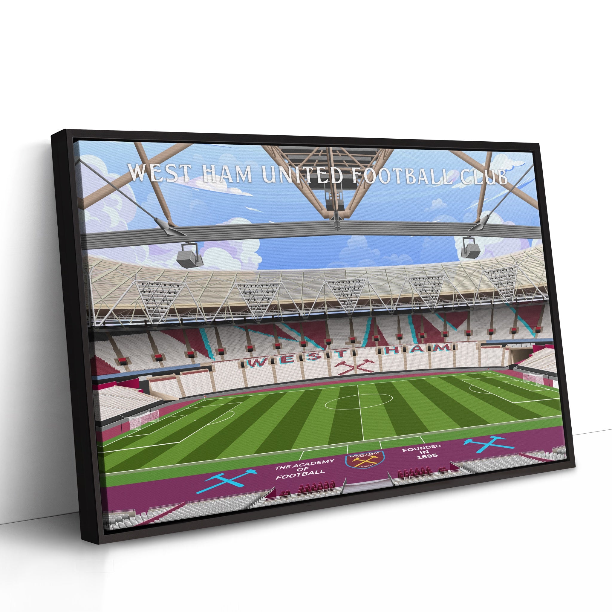 West Ham Stadium Hand Drawn Image