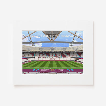 West Ham Stadium Hand Drawn Image