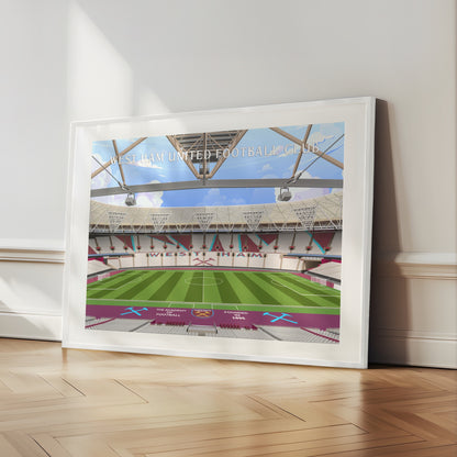 West Ham Stadium Hand Drawn Image