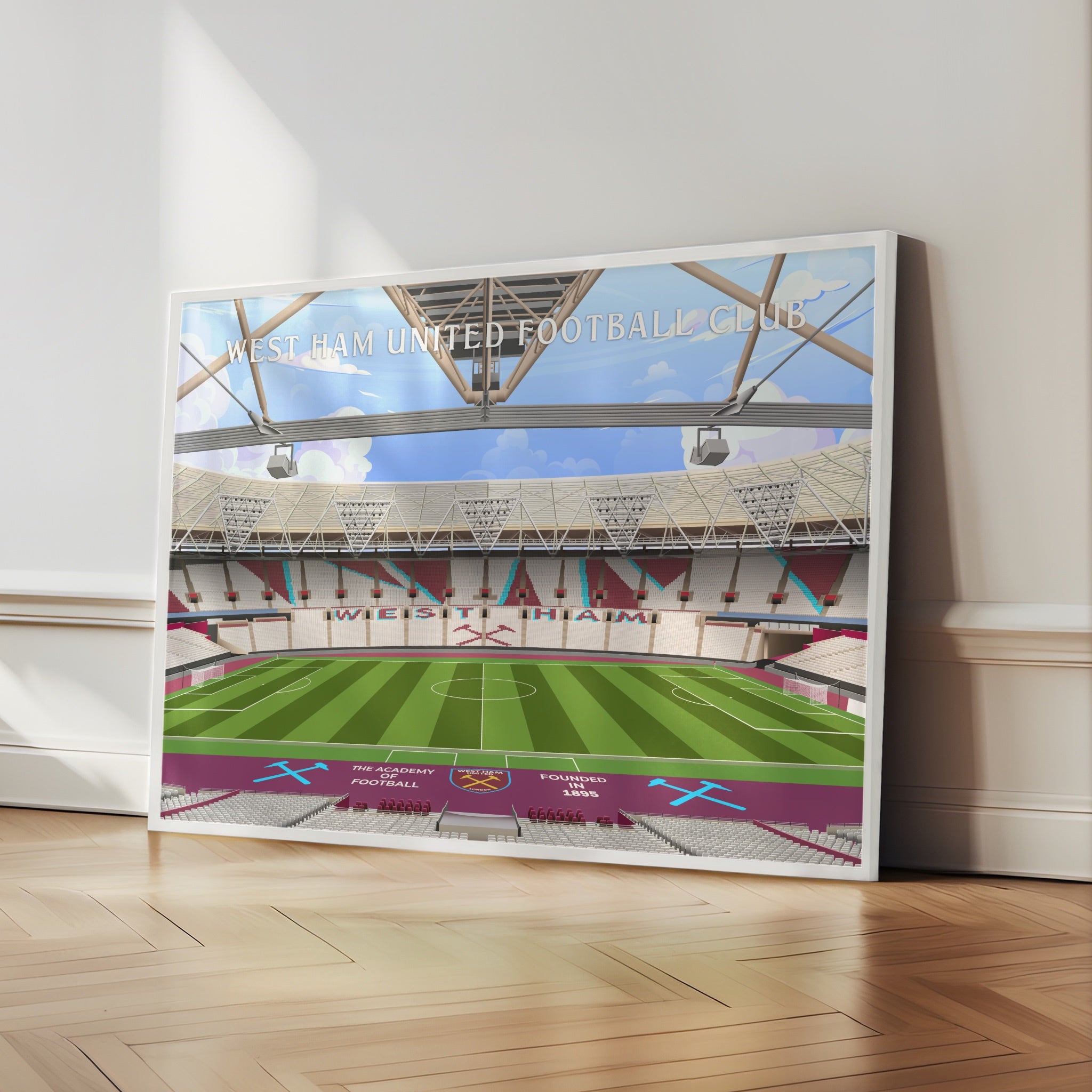 West Ham Stadium Hand Drawn Image