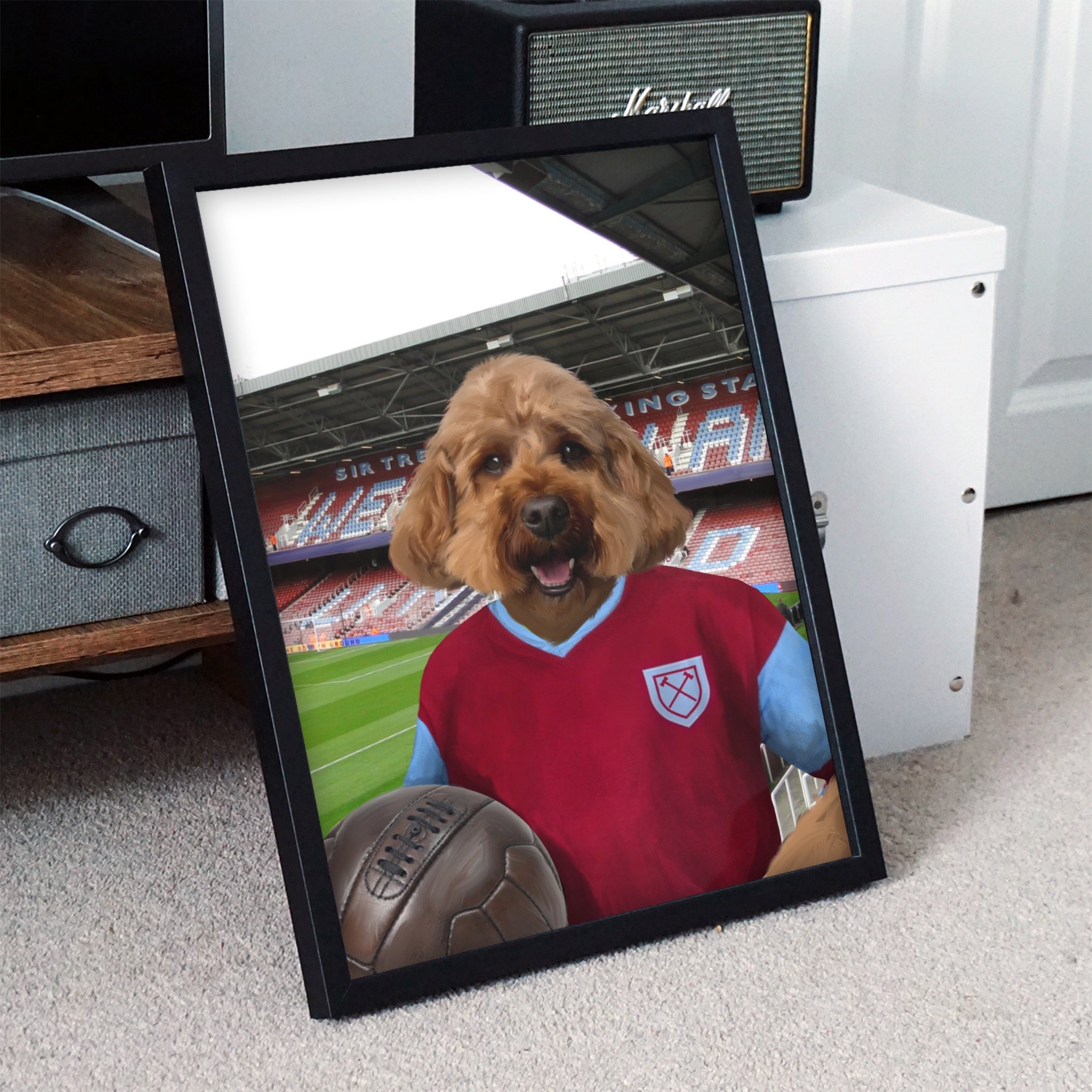 Your Pet in a West Ham Retro Shirt